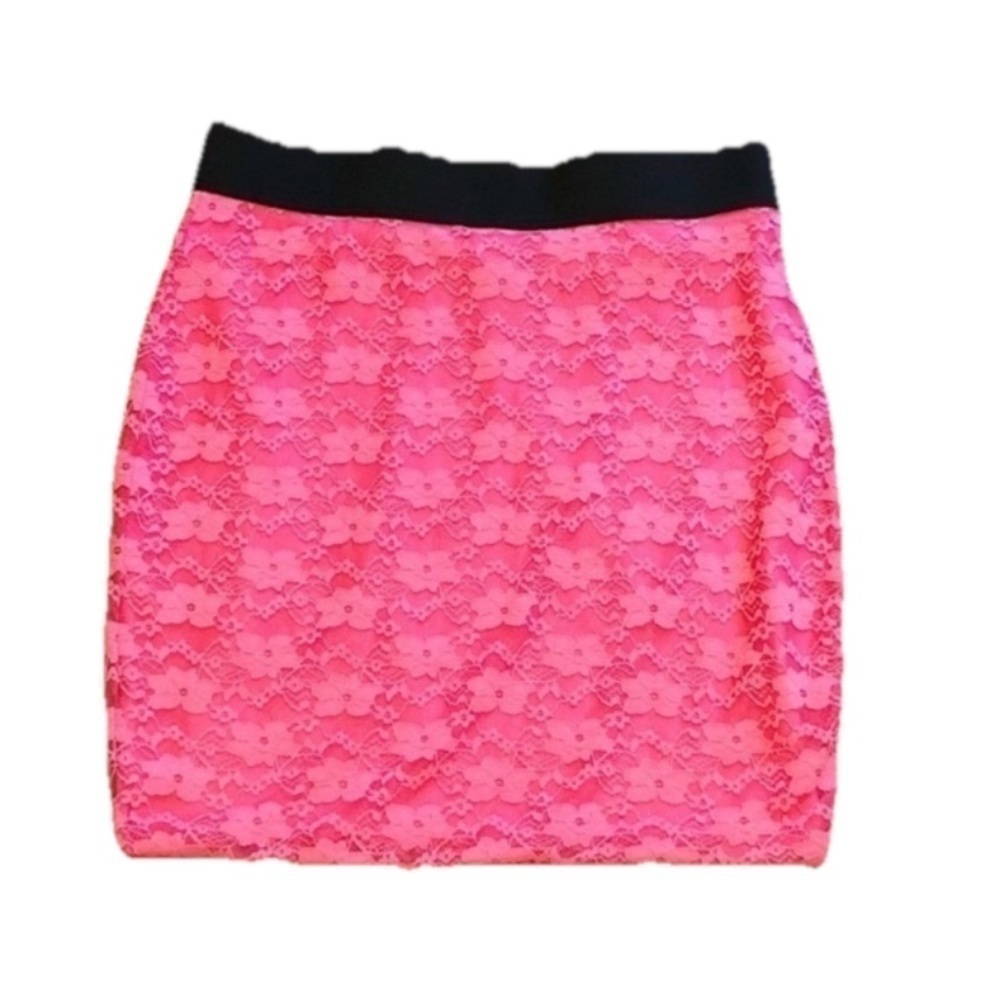 🆕 Sexy floral lace stretch bodycon mini skirt